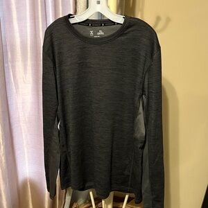 Xersion Charcoal Waffle Crew Long Sleeve